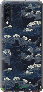 2D пластиковый чехол Морская тематика в стиле арт-деко для Samsung Galaxy A70 2019 A705F - 6520t-1675 изображение 