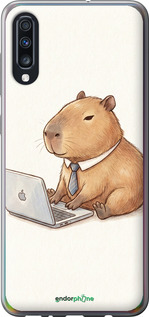 2D пластиковый чехол Funny Capybara CEO Working для Samsung Galaxy A70 2019 A705F - 6777t-1675 изображение 
