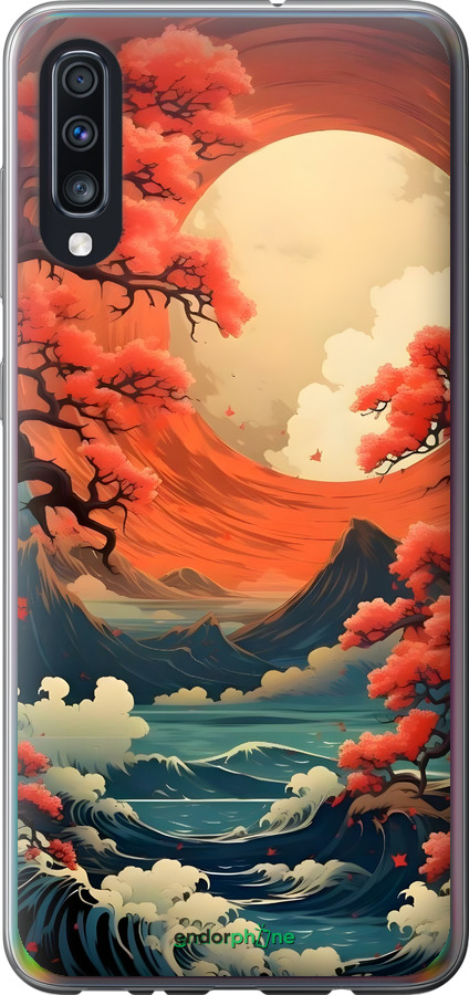Силіконовий чехол Природа Японії для Samsung Galaxy A70 2019 A705F - 6327u-1675 изображение 