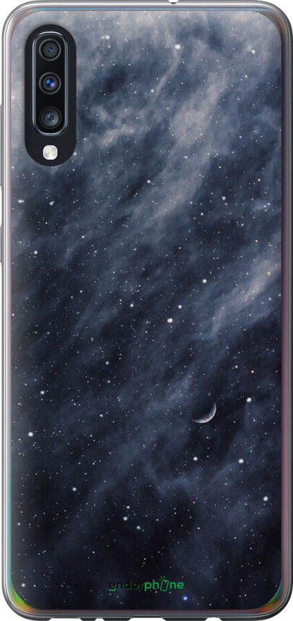 2D пластиковый чехол Голубые облака, Голубая луна для Samsung Galaxy A70 2019 A705F - 6398t-1675 изображение 