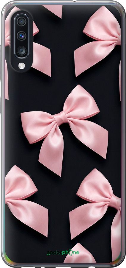 2D пластиковый чехол Coquette Ribbons Dark Coquette для Samsung Galaxy A70 2019 A705F - 6767t-1675 изображение 