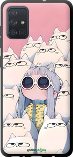 TPU чехол Малышка с котами для Samsung Galaxy A71 2020 A715F - 6295b-1826 изображение 