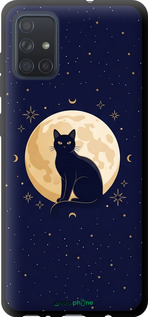 TPU чехол Cute Cat Celestial/Witchy для Samsung Galaxy A71 2020 A715F - 6787b-1826 изображение 