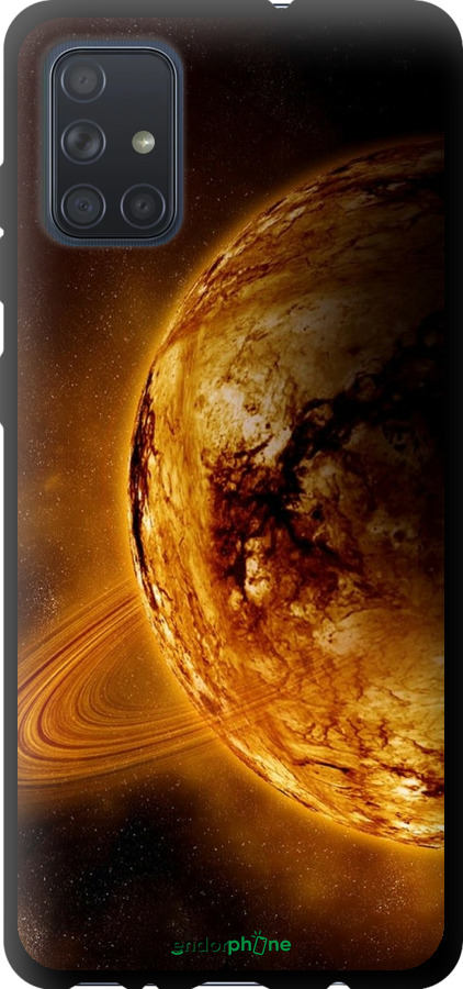 TPU чехол Жовтий Сатурн для Samsung Galaxy A71 2020 A715F - 170b-1826 изображение 