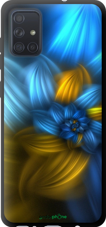 

TPU чорний чохол "Візерунок 46" для Samsung Galaxy A71 2020 A715F, Синій