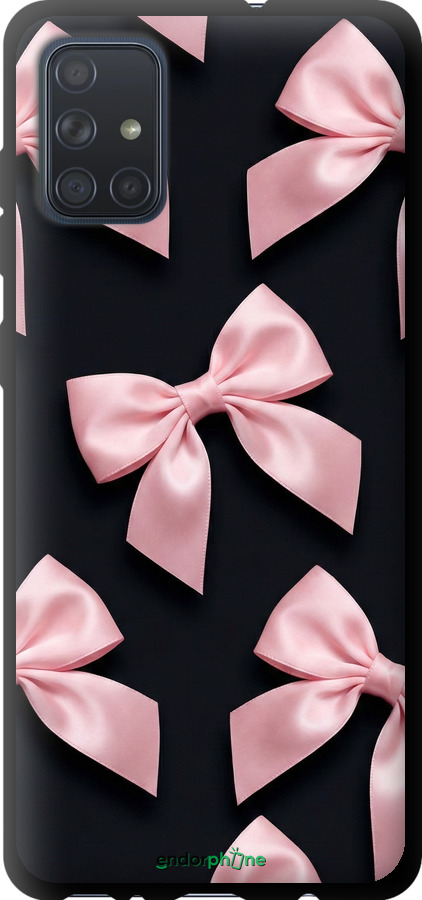 TPU чехол Coquette Ribbons Dark Coquette для Samsung Galaxy A71 2020 A715F - 6767b-1826 изображение 