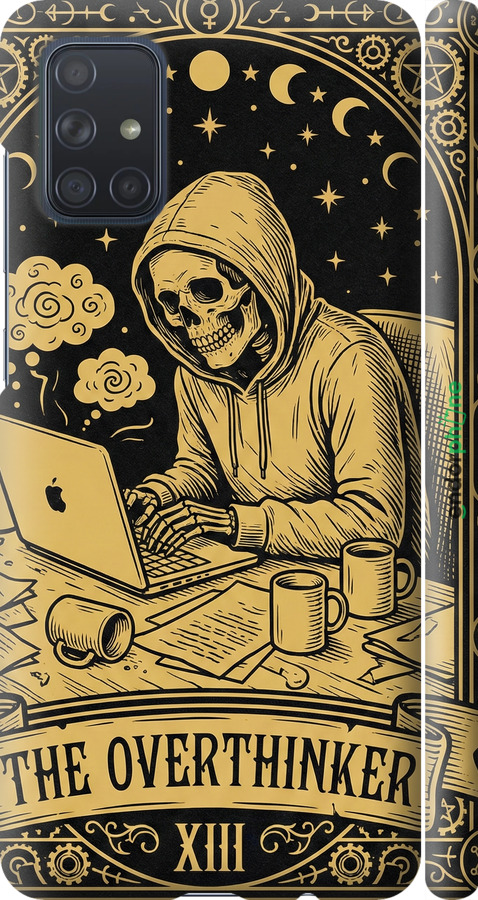 3D пластиковый матовый чехол The Overthinker для Samsung Galaxy A71 2020 A715F - 6774m-1826 изображение 