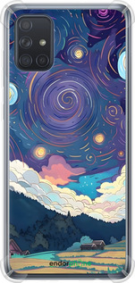 Силіконовий протиударний с посиленими кутами чехол Креативний арт для Samsung Galaxy A71 2020 A715F - 6322sp-1826 изображение 