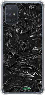 Силикон с усиленными углами чехол Воронья ярость для Samsung Galaxy A71 2020 A715F - 6474sp-1826 изображение 
