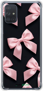 Силикон с усиленными углами чехол Coquette Ribbons Dark Coquette для Samsung Galaxy A71 2020 A715F - 6767sp-1826 изображение 