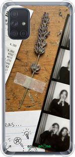 Силіконовий протиударний с посиленими кутами чехол Aesthetic Scrapbook Collage для Samsung Galaxy A71 2020 A715F - 6773sp-1826 изображение 