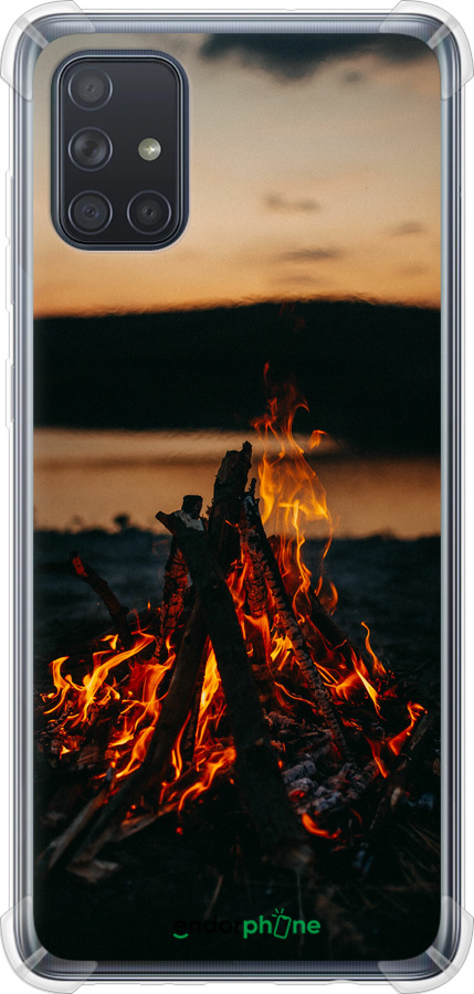 Силіконовий протиударний с посиленими кутами чехол Вогонь для Samsung Galaxy A71 2020 A715F - 6021sp-1826 изображение 