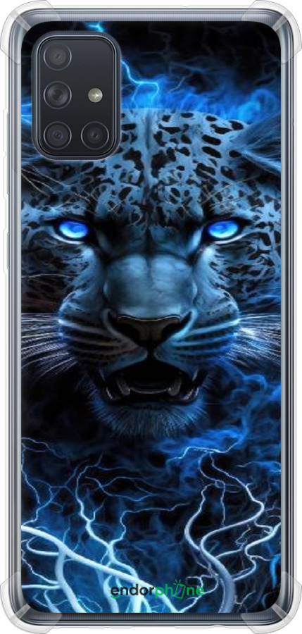 Силіконовий протиударний с посиленими кутами чехол Крижаний леопард для Samsung Galaxy A71 2020 A715F - 6460sp-1826 изображение 
