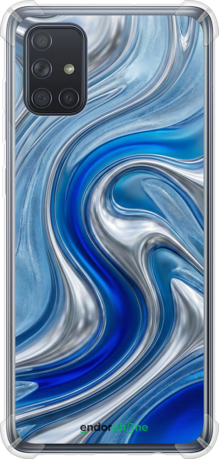 Силикон с усиленными углами чехол Liquid Chrome для Samsung Galaxy A71 2020 A715F - 6781sp-1826 изображение 