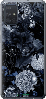 2D пластиковый чехол Абстрактный цветочный рисунок в синих тонах для Samsung Galaxy A71 2020 A715F - 6539t-1826 изображение 