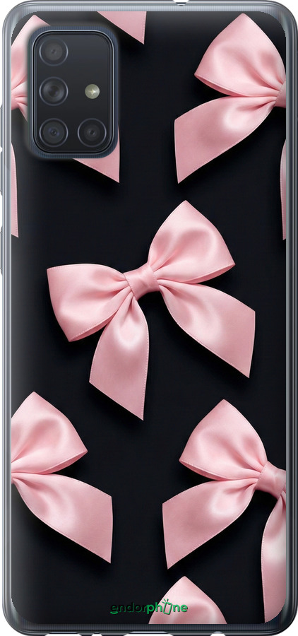 Силиконовый чехол Coquette Ribbons Dark Coquette для Samsung Galaxy A71 2020 A715F - 6767u-1826 изображение 