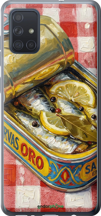 2D пластиковый чехол Vintage Sardine Tin Phone для Samsung Galaxy A71 2020 A715F - 6772t-1826 изображение 