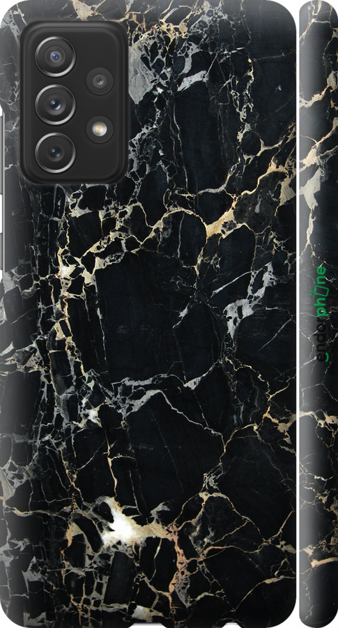 

Plástico mate 3D Capa "Mármore preto" para Samsung Galaxy A72 A725F