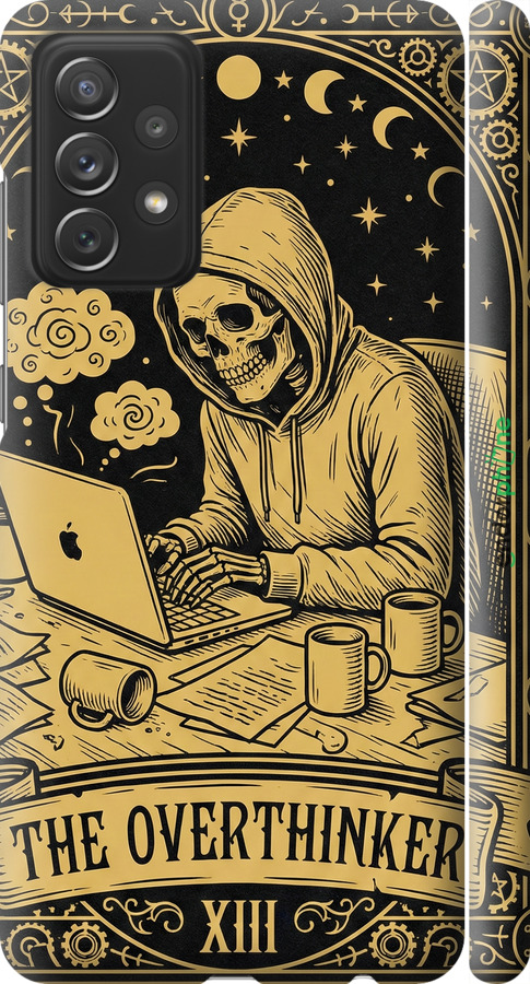 3D пластиковый матовый чехол The Overthinker для Samsung Galaxy A72 A725F - 6774m-2247 изображение 