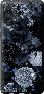 TPU чехол Абстрактный цветочный рисунок в синих тонах для Samsung Galaxy A73 A736B - 6539b-2586 изображение 