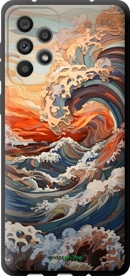 TPU чехол Арт хвилі для Samsung Galaxy A73 A736B - 6324b-2586 изображение 
