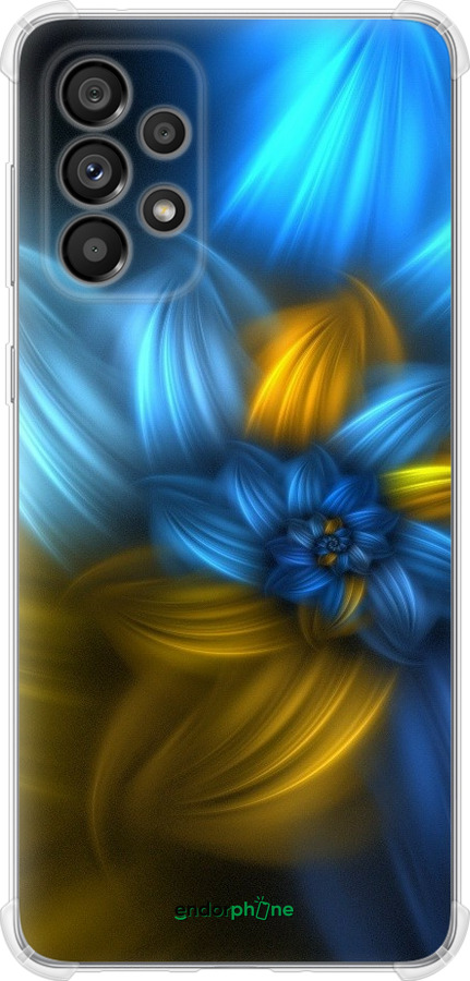 

Силіконовий протиударний с посиленими кутами чохол "Візерунок 46" для Samsung Galaxy A73 A736B, Синій