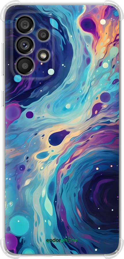 Силикон с усиленными углами чехол Арт акварель для Samsung Galaxy A73 A736B - 6329sp-2586 изображение 