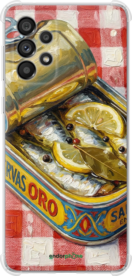 Силіконовий протиударний с посиленими кутами чехол Vintage Sardine Tin Phone для Samsung Galaxy A73 A736B - 6772sp-2586 изображение 