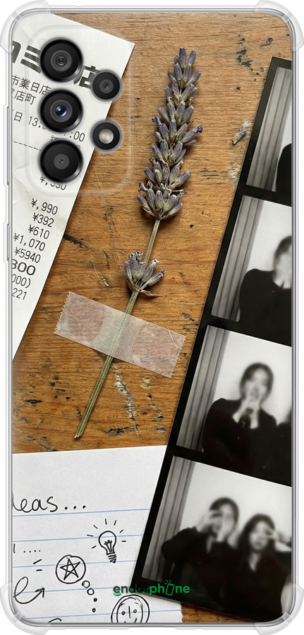 Силикон с усиленными углами чехол Aesthetic Scrapbook Collage для Samsung Galaxy A73 A736B - 6773sp-2586 изображение 