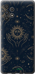 Силіконовий чехол Celestial Harmony: Sun & Moon Gold Mystic Pattern для Samsung Galaxy A73 A736B - 6778u-2586 изображение 