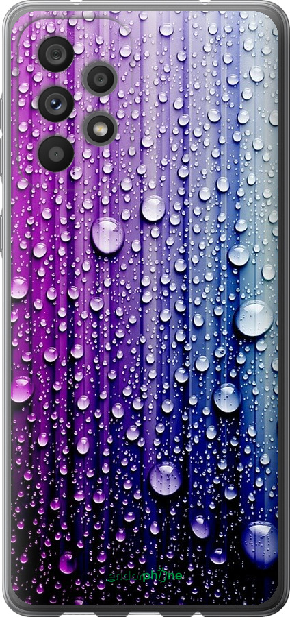 

Силіконовий чохол "Краплини води" для Samsung Galaxy A73 A736B, Синій