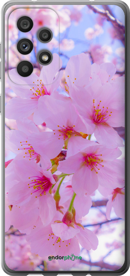 Силиконовый чехол Сакура для Samsung Galaxy A73 A736B - 6029u-2586 изображение 