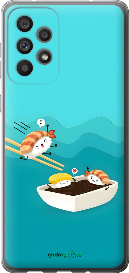 Силиконовый чехол Суши для Samsung Galaxy A73 A736B - 6354u-2586 изображение 