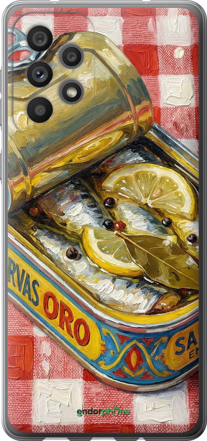 Силіконовий чехол Vintage Sardine Tin Phone для Samsung Galaxy A73 A736B - 6772u-2586 изображение 
