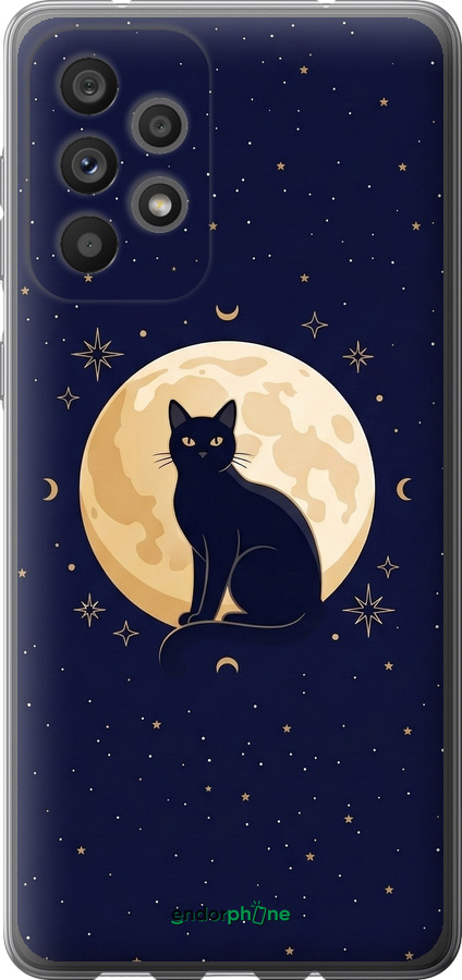 Силиконовый чехол Cute Cat Celestial/Witchy для Samsung Galaxy A73 A736B - 6787u-2586 изображение 