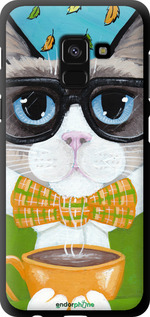 TPU чехол Cat&Coffee для Samsung Galaxy A8 2018 A530F - 4053b-1344 изображение 