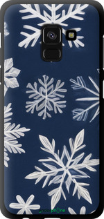TPU чехол Снежинки для Samsung Galaxy A8 2018 A530F - 5821b-1344 изображение 