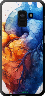 TPU чехол Арт-сердце для Samsung Galaxy A8 2018 A530F - 6034b-1344 изображение 
