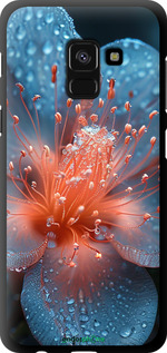 TPU чехол Роса на квітці для Samsung Galaxy A8 2018 A530F - 6039b-1344 изображение 