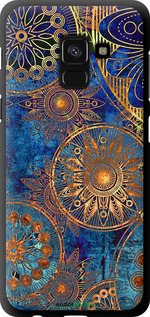 TPU чехол Золотий візерунок для Samsung Galaxy A8 2018 A530F - 678b-1344 изображение 