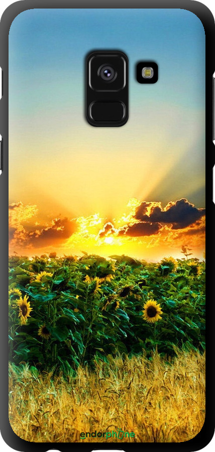 

TPU чорний чохол "Україна" для Samsung Galaxy A8 2018 A530F