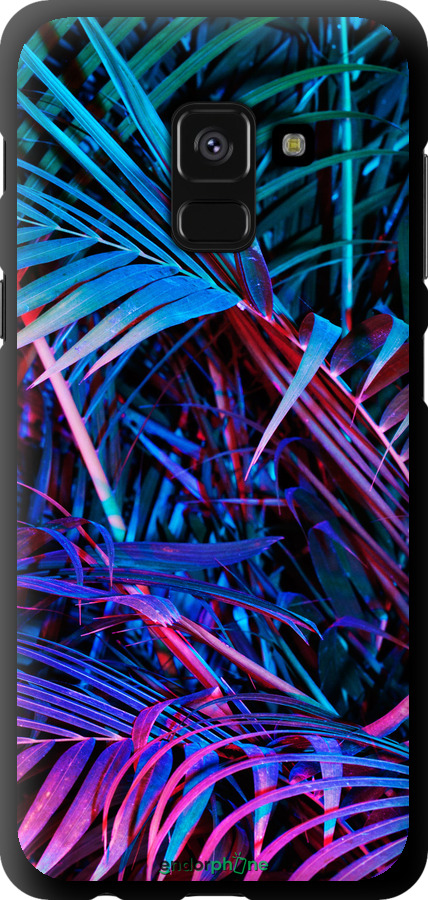 TPU чехол Папороть під ультрафіолетом для Samsung Galaxy A8 2018 A530F - 4069b-1344 изображение 