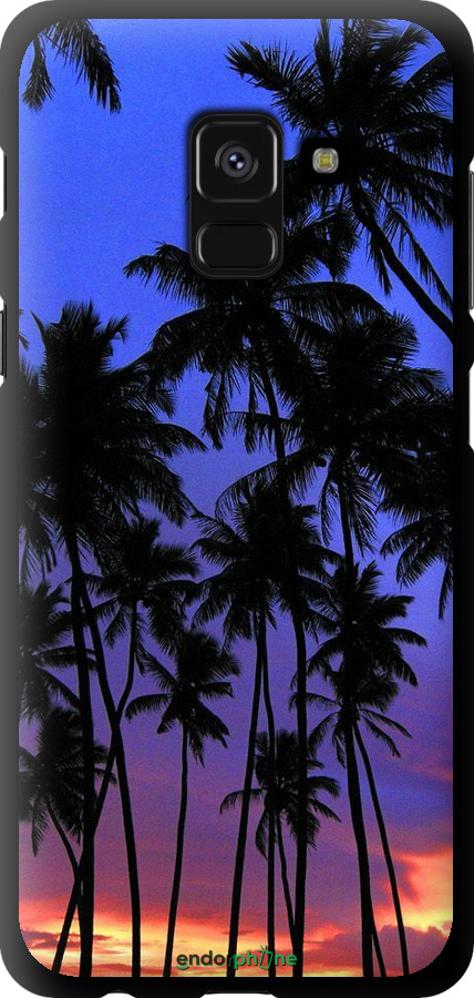 TPU чехол Пальмы для Samsung Galaxy A8 2018 A530F - 4324b-1344 изображение 