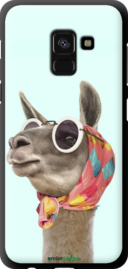 TPU чехол Модна лама для Samsung Galaxy A8 2018 A530F - 4479b-1344 изображение 