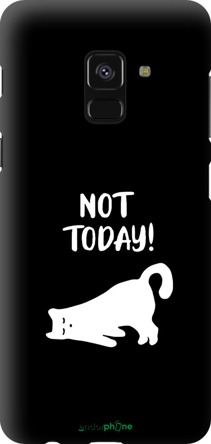 

TPU чохол "Втомлений кіт" для Samsung Galaxy A8 2018 A530F, Білий