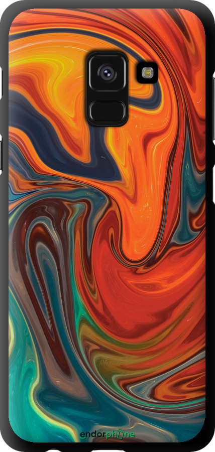 TPU чехол Абстрактний фон для Samsung Galaxy A8 2018 A530F - 4547b-1344 изображение 