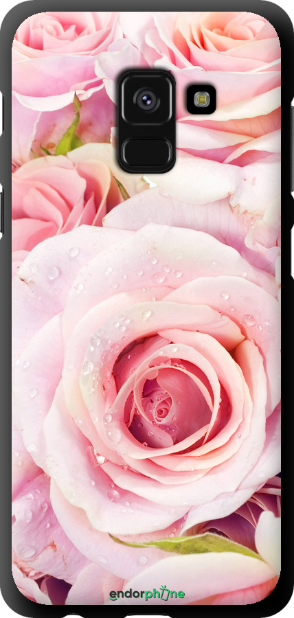 TPU чехол Розы для Samsung Galaxy A8 2018 A530F - 525b-1344 изображение 