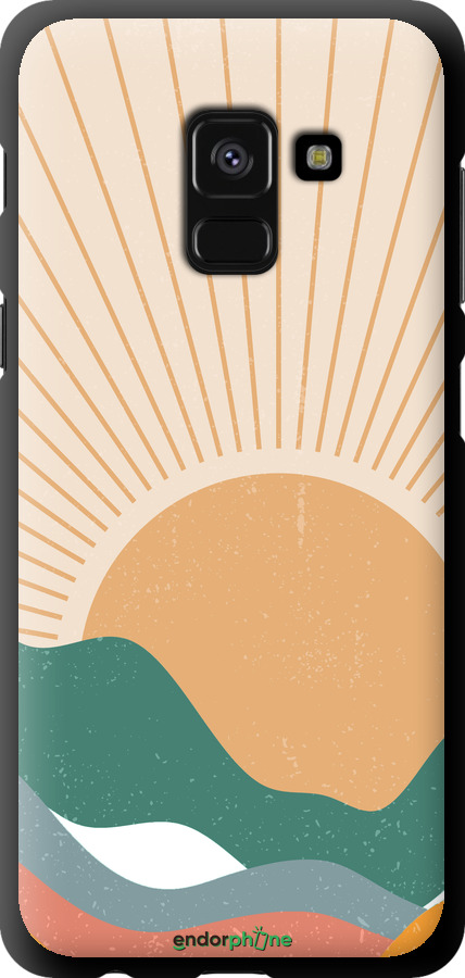 TPU чехол Горы и солнце v2 для Samsung Galaxy A8 2018 A530F - 5488b-1344 изображение 