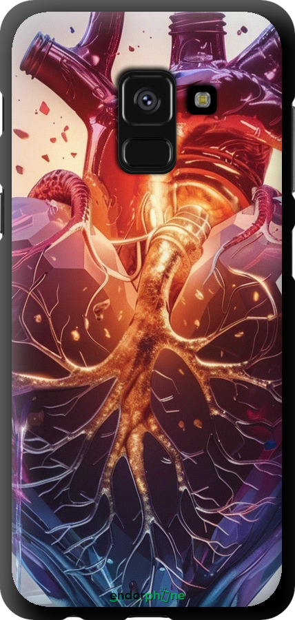 TPU чехол Crystal Heart для Samsung Galaxy A8 2018 A530F - 6070b-1344 изображение 