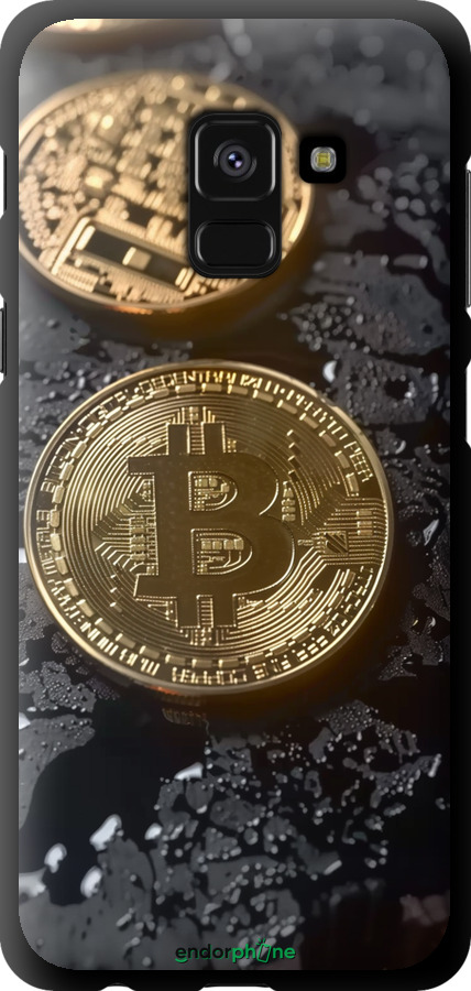 TPU чехол Вулканійчний Bitcoin для Samsung Galaxy A8 2018 A530F - 6092b-1344 изображение 